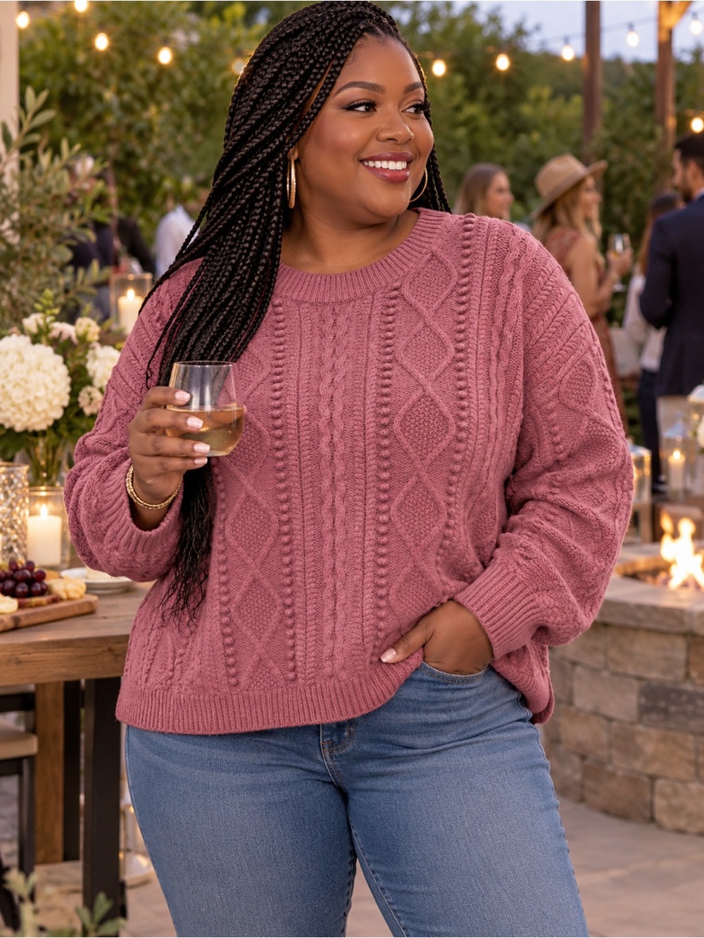 Nordstrom Cashmere Sweater - Dusty Rose